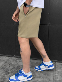 Pantaloni scurți tricotați Staff ley olive
