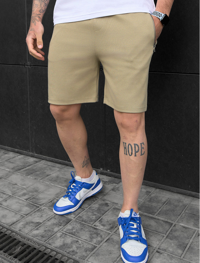 Pantaloni scurți tricotați Staff ley olive