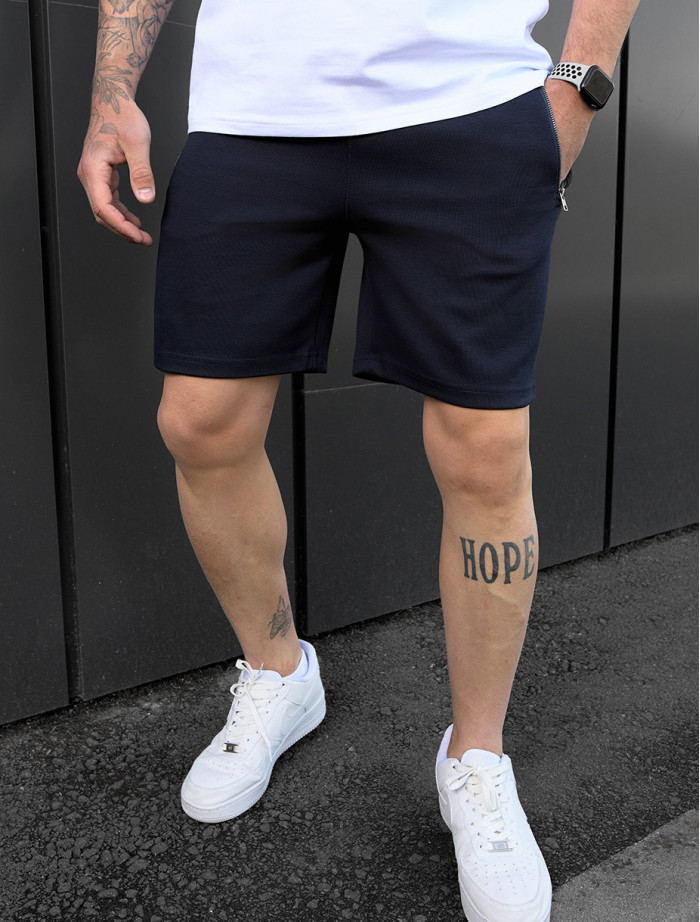 Pantaloni scurți tricotați Staff ley navy