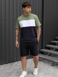 Set tricou + pantaloni scurț Staff fie mix