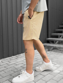 Pantaloni scurți tricotați Staff at beige