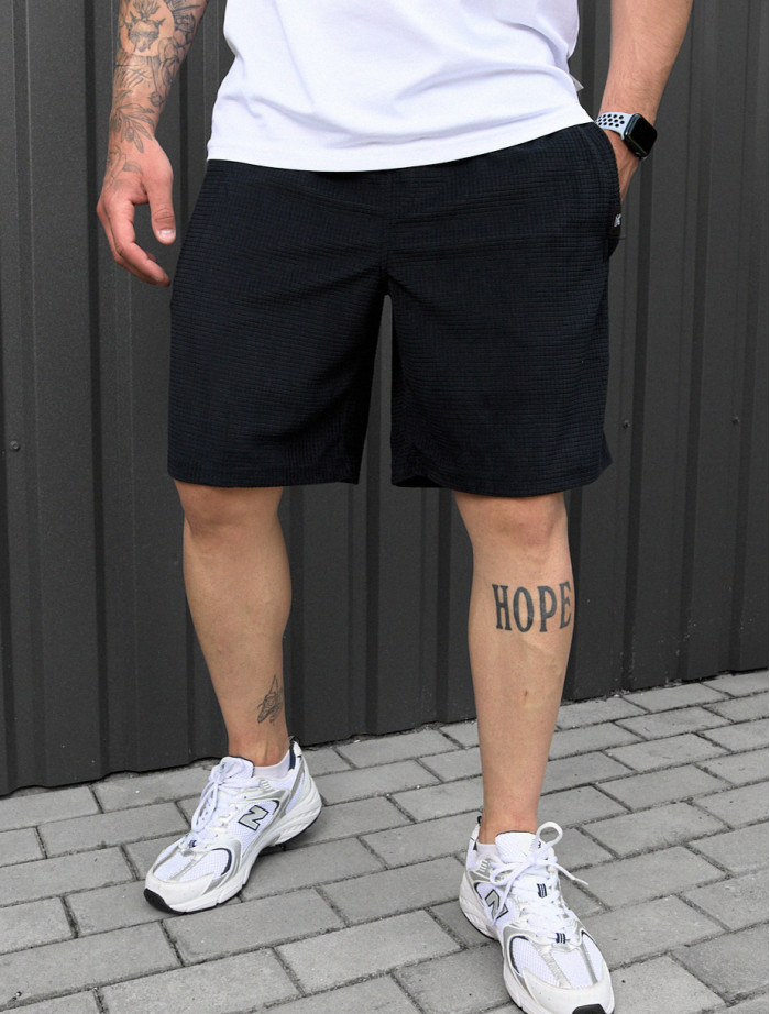 Pantaloni scurți tricotați Staff at black