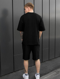 Set de vară tricou + pantaloni scurți Staff kas black oversize