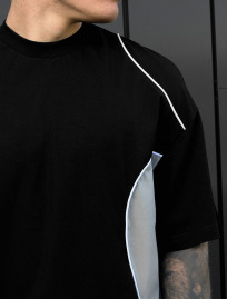 Tricou Staff black & gray