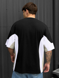 Tricou Staff color block oversize