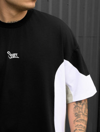 Tricou Staff color block oversize