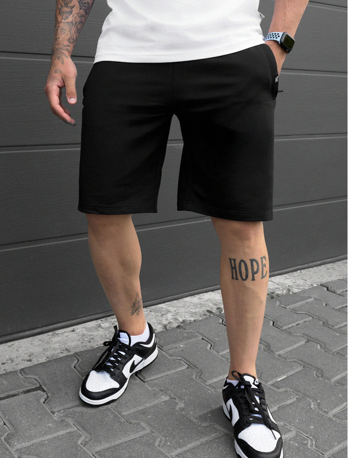 Pantaloni scurți tricotați Staff wh black