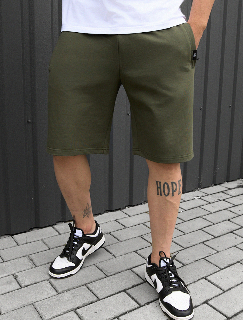 Pantaloni scurți tricotați Staff wh khaki