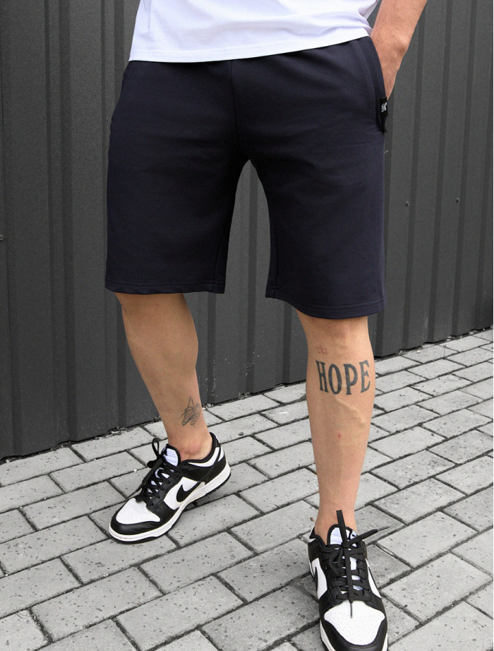 Pantaloni scurți tricotați Staff wh navy