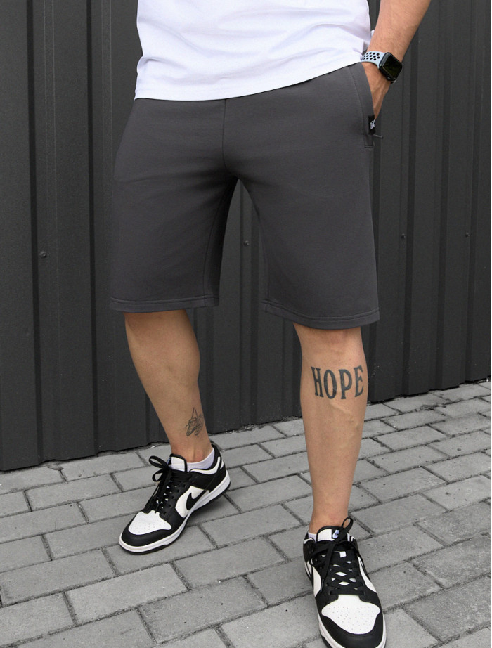 Pantaloni scurți tricotați Staff wh gray