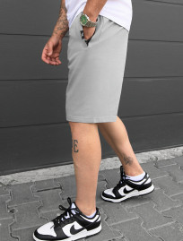 Pantaloni scurți tricotați Staff wh light gray