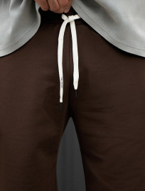 Pantaloni scurți tricotați Staff wh dark brown