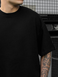 Set de vară tricou + pantaloni scurți Staff vic black oversize