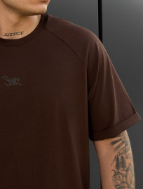 Set de vară tricou + pantaloni scurți Staff mb dark brown