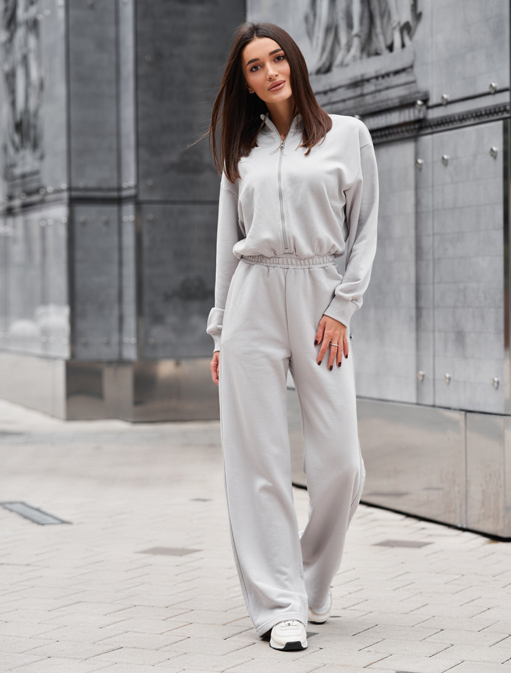 Salopetă de damă Staff ton light gray