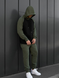 Costum de trening Staff ro khaki & black