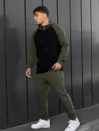 Costum de trening Staff ro khaki & black
