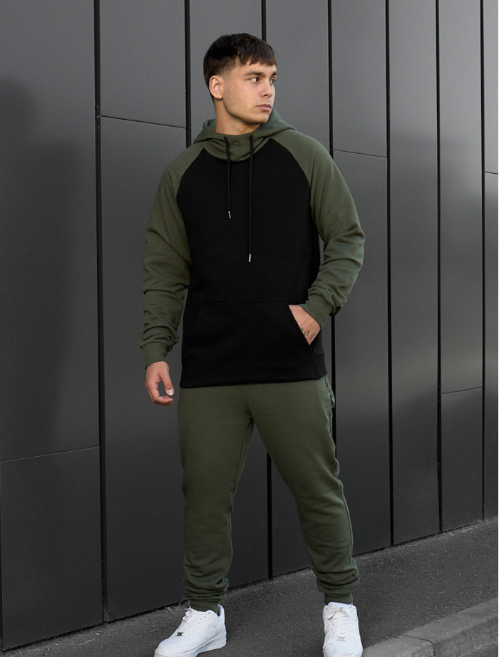 Costum de trening Staff ro khaki & black