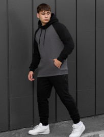 Costum de trening Staff ro black & dark gary