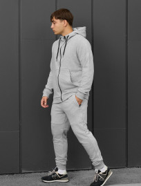 Costum de trening Staff wo zip gray melange