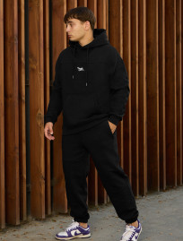 Costum de trening Staff say black logo fleece