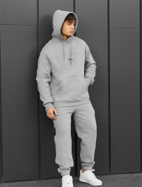 Costum de trening Staff say light gray logo fleece