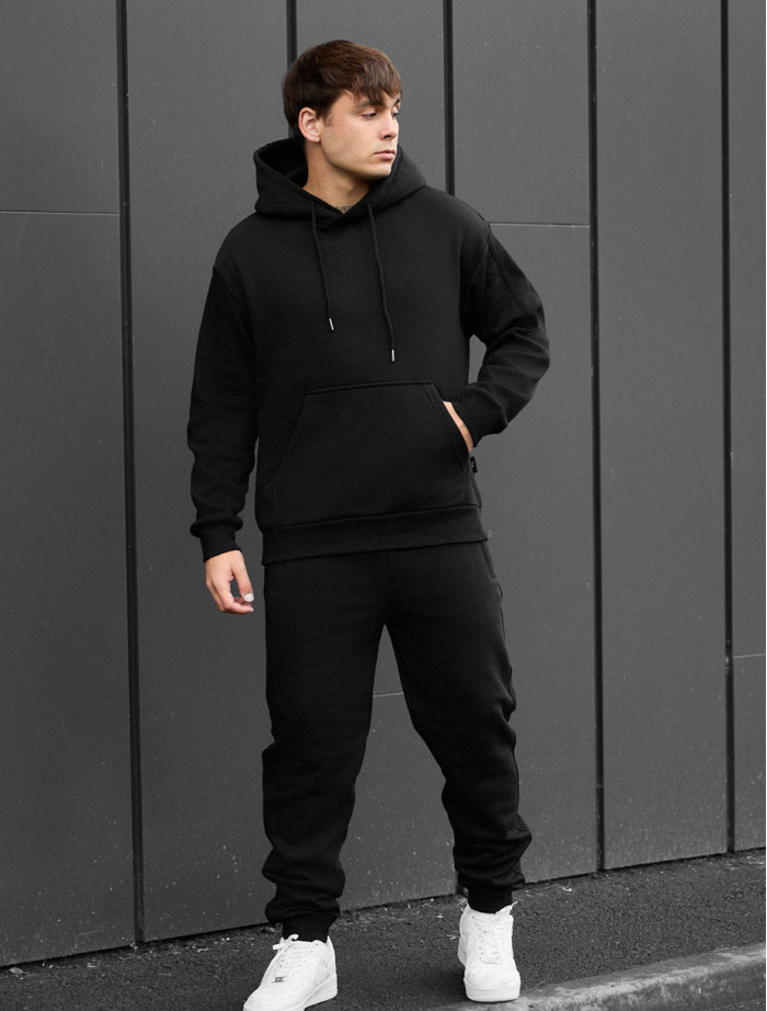 Costum de trening  Staff cr black oversize fleece