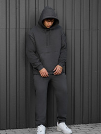 Costum de trening Staff cr dark gray oversize fleece