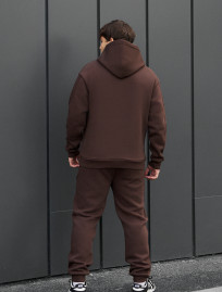 Costum de trening Staff cr brown oversize fleece