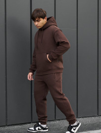 Costum de trening Staff cr brown oversize fleece