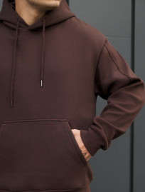 Costum de trening Staff cr brown oversize fleece