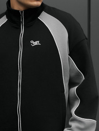 Bluză Staff mi gray & black reflective oversize fleece