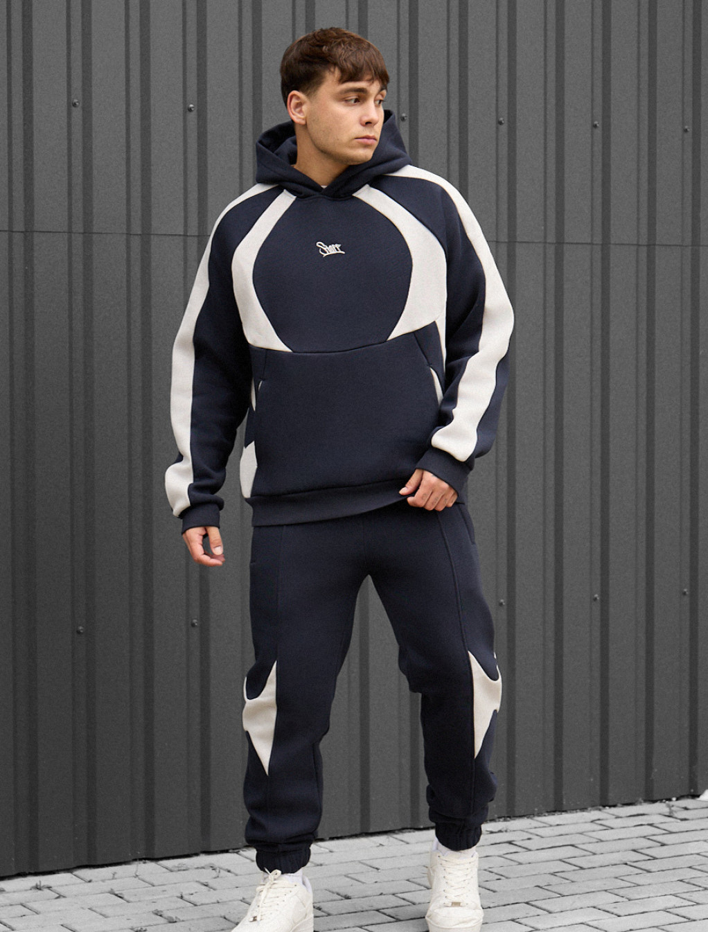 Costum de trening Staff mil navy & light gray