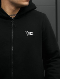 Hanorac  Staff black zip fleece