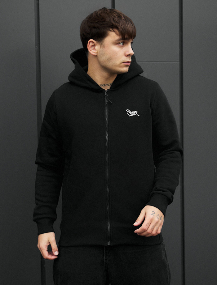 Hanorac  Staff black zip fleece