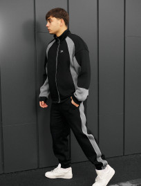 Costum de trening Staff mik logo reflective oversize fleece