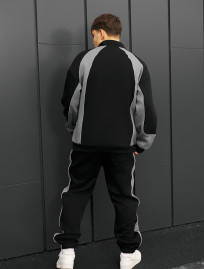 Costum de trening Staff mik logo reflective oversize fleece