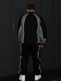 Costum de trening Staff mik logo reflective oversize fleece