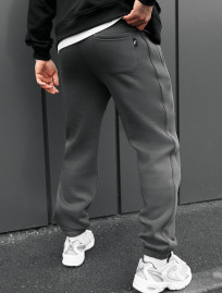 Pantaloni de trening Staff al dark gray reflective fleece