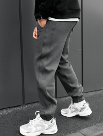 Pantaloni de trening Staff al dark gray reflective fleece