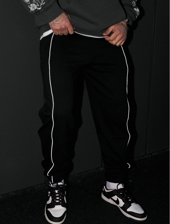Pantaloni de trening Staff siv black reflective