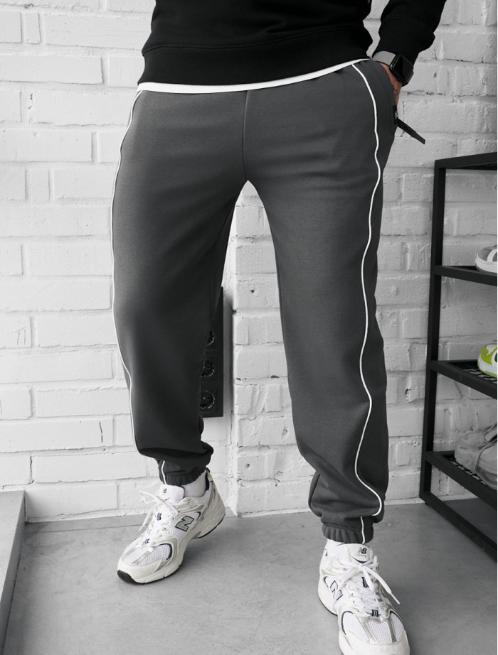 Pantaloni de trending Staff siv dark gray reflective