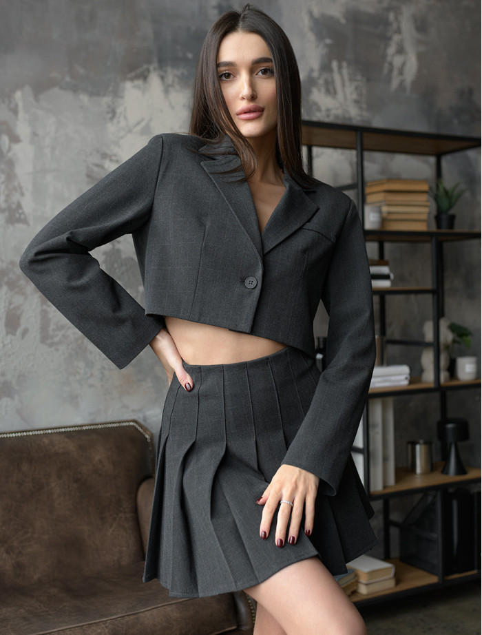 Sacou de damă Staff lo dark gray