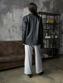 Sacou de damă Staff leather black
