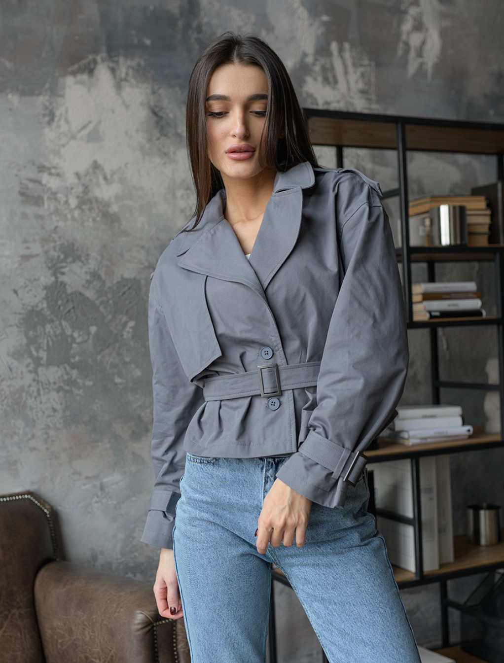 Trench de damă Staff tac gray