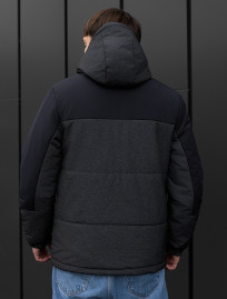 Geacă de iarnă Staff qux black & grahpite