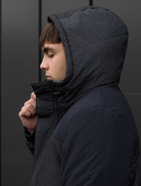 Geacă de iarnă Staff qux black & grahpite