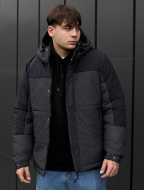Geacă de iarnă Staff qux black & grahpite