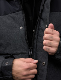 Geacă de iarnă Staff qux black & grahpite