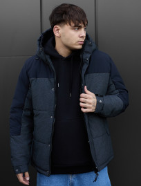 Geacă de iarnă Staff qux black & gray